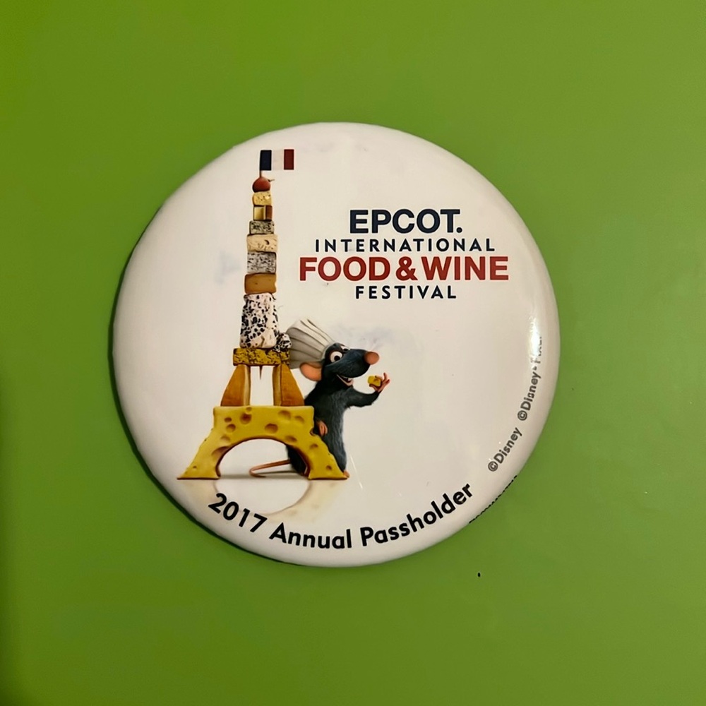 Ratatouille food and wine festival annual passholder pin